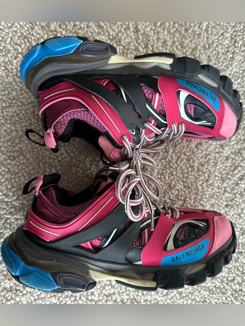 Balenciaga Track Sneakers Pink Black Blue 36 6